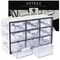 Arteza 9-Drawer Multipurpose Semi-Clear Storage Cabinet in Gray